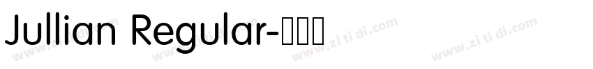 Jullian Regular字体转换